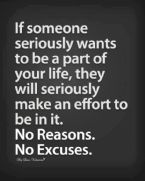 No reasons no excuses