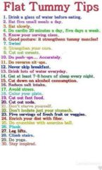 flat tummy tips