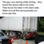 Car accident, Texting while driving!