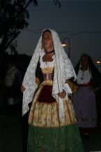 Traditional wear presented on the Madonna del Naufrago Festival in Villasimius, Sardegna