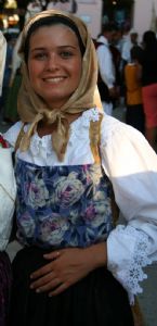 Traditional wear presented on the Madonna del Naufrago Festival in Villasimius, Sardegna