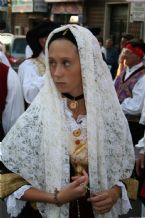 Traditional wear presented on the Madonna del Naufrago Festival in Villasimius, Sardegna