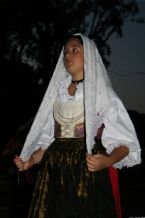 Traditional wear presented on the Madonna del Naufrago Festival in Villasimius, Sardegna