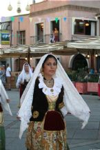 Traditional wear presented on the Madonna del Naufrago Festival in Villasimius, Sardegna