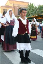 Traditional wear presented on the Madonna del Naufrago Festival in Villasimius, Sardegna