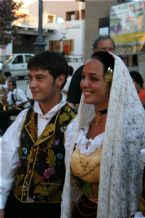 Traditional wear presented on the Madonna del Naufrago Festival in Villasimius, Sardegna