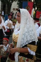 Traditional wear presented on the Madonna del Naufrago Festival in Villasimius, Sardegna