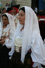 Traditional wear presented on the Madonna del Naufrago Festival in Villasimius, Sardegna