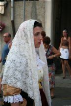 Traditional wear presented on the Madonna del Naufrago Festival in Villasimius, Sardegna