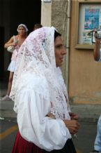 Traditional wear presented on the Madonna del Naufrago Festival in Villasimius, Sardegna