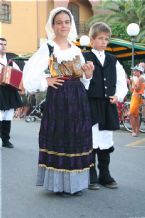 Traditional wear presented on the Madonna del Naufrago Festival in Villasimius, Sardegna