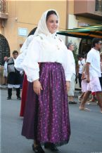 Traditional wear presented on the Madonna del Naufrago Festival in Villasimius, Sardegna