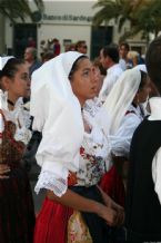 Traditional wear presented on the Madonna del Naufrago Festival in Villasimius, Sardegna