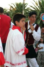 Traditional wear presented on the Madonna del Naufrago Festival in Villasimius, Sardegna