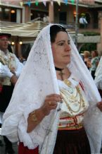 Traditional wear presented on the Madonna del Naufrago Festival in Villasimius, Sardegna