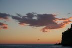 Sunset in Petrovac, Montenegro, July 2005