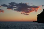 Sunset in Petrovac, Montenegro, July 2005