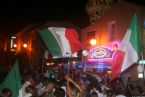 Citizens of Villasimius celebrating the Football World Cup victory