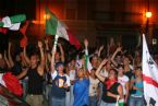 Citizens of Villasimius celebrating the Football World Cup victory