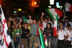 Citizens of Villasimius celebrating the Football World Cup victory