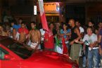 Citizens of Villasimius celebrating the Football World Cup victory