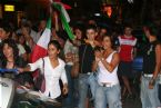 Citizens of Villasimius celebrating the Football World Cup victory