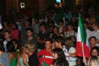 Citizens of Villasimius celebrating the Football World Cup victory