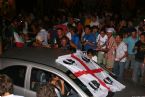 Citizens of Villasimius celebrating the Football World Cup victory