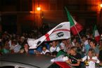 Citizens of Villasimius celebrating the Football World Cup victory