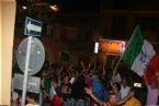 Citizens of Villasimius celebrating the Football World Cup victory