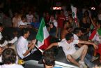 Citizens of Villasimius celebrating the Football World Cup victory