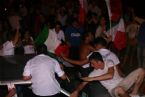 Citizens of Villasimius celebrating the Football World Cup victory