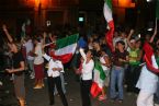 Citizens of Villasimius celebrating the Football World Cup victory