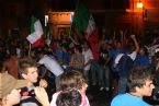 Citizens of Villasimius celebrating the Football World Cup victory