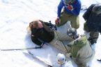 Skiing on Tryvann, Oslo, Norway, April 2006