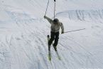 Skiing on Tryvann, Oslo, Norway, April 2006