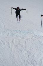 Skiing on Tryvann, Oslo, Norway, April 2006