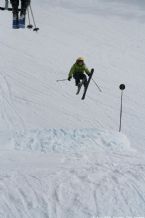 Skiing on Tryvann, Oslo, Norway, April 2006