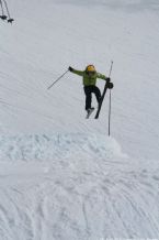 Skiing on Tryvann, Oslo, Norway, April 2006