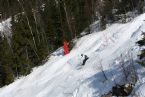 Skiing on Tryvann, Oslo, Norway, April 2006