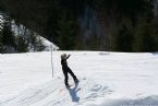 Skiing on Tryvann, Oslo, Norway, April 2006