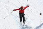 Skiing on Tryvann, Oslo, Norway, April 2006