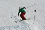 Skiing on Tryvann, Oslo, Norway, April 2006