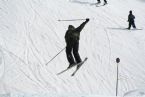 Skiing on Tryvann, Oslo, Norway, April 2006