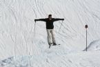 Skiing on Tryvann, Oslo, Norway, April 2006