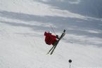 Skiing on Tryvann, Oslo, Norway, April 2006