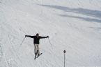 Skiing on Tryvann, Oslo, Norway, April 2006