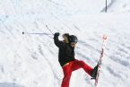 Skiing on Tryvann, Oslo, Norway, April 2006