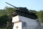 Old tank monument, Petropavlovsk-Kamchatski, Kamchatka, Russia, 2005