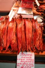 Smoked Salmon, Open Market on Petropavlovsk-Kamchatski, Kamchatka, Russia, 2005